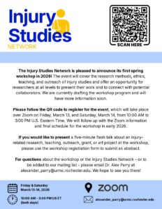 Injury Studies Spring Workshop