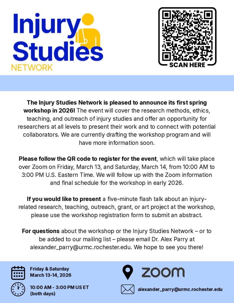 Injury Studies Spring Workshop